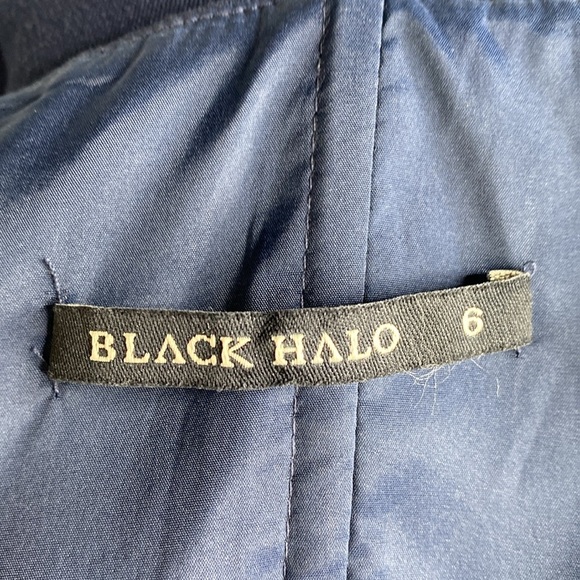 Black Halo Iris Strapless Jumpsuit in Navy‎ - Picture 3 of 7